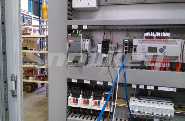 Raking ice storage electrical control box