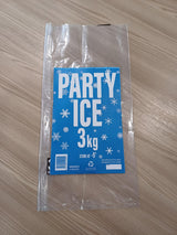1000 Party Ice Bags with Barcode, Batch No, and Best Before Space