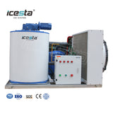 ICESTA 3000kg/24hr Flake Ice Maker Machine - Fresh/Salt Flake Ice