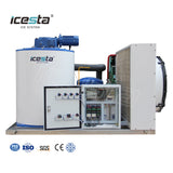 ICESTA 3000kg/24hr Flake Ice Maker Machine - Fresh/Salt Flake Ice