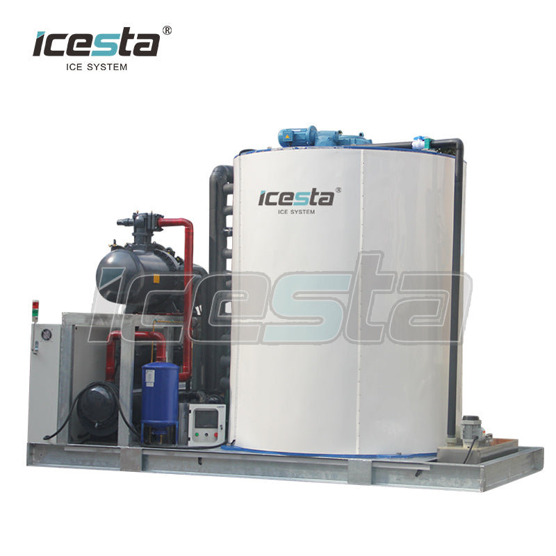 ICESTA 15 Ton /24hr Flake Ice Maker Machine - Fresh/Salt Flake Ice