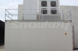 Ice machine and ice storage installed outdoors