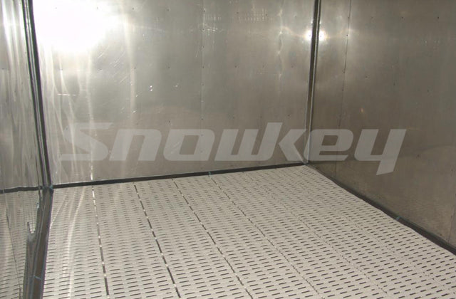 Inside an ice storage room