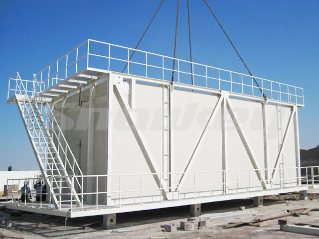 Snowkey raking type automatic ice storage