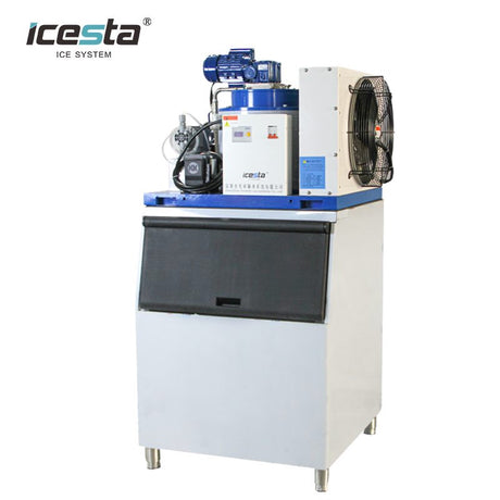 Front view of ICESTA 1000kg/24hr Ice Maker Machine.