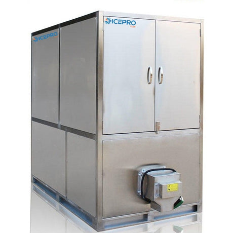 Front view of ICEPRO 2000kg/24hr Ice Cube Maker Machine.